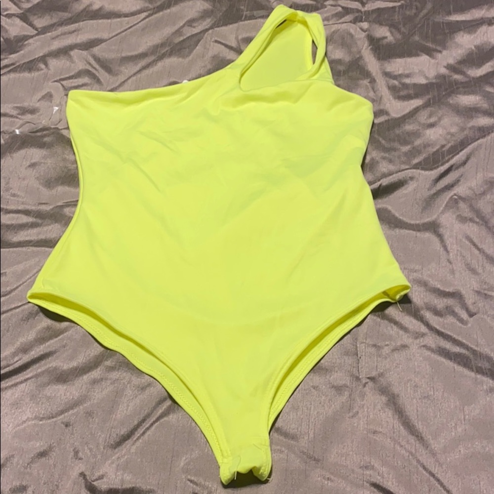Neon green/yellow bodysuit